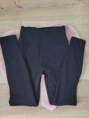 Tuff Athletics Kids Black High-Waist Leggings